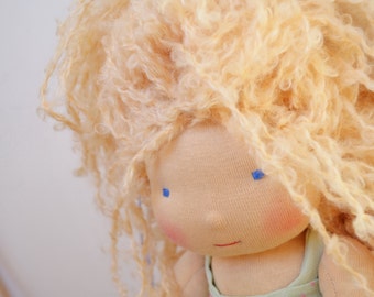 CUSTOM Waldorf doll DEPOSIT, natural fiber art doll, Waldorf inspired doll, 16", doll, handmade Waldorf doll, deposit ONLY!