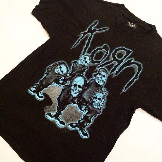 Vintage Korn t shirt mens medium band tee rock 90s music