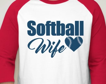 softball wife shirts