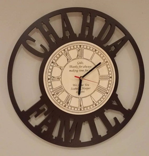 personalised large wall clock personalised large wall clock