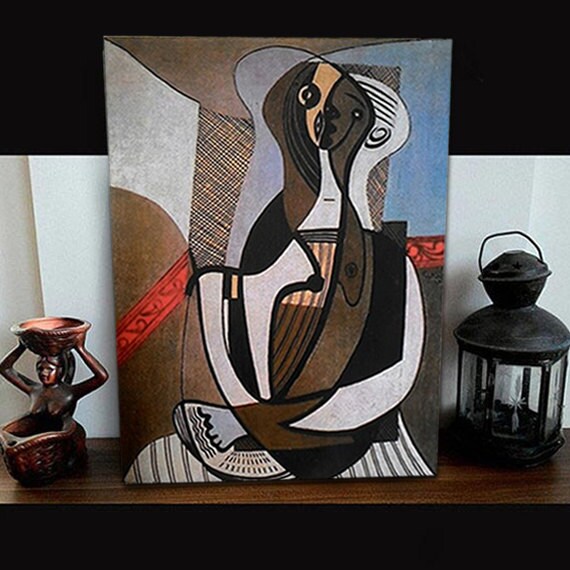 Pablo Picasso painting artwork on wood print print on wood art