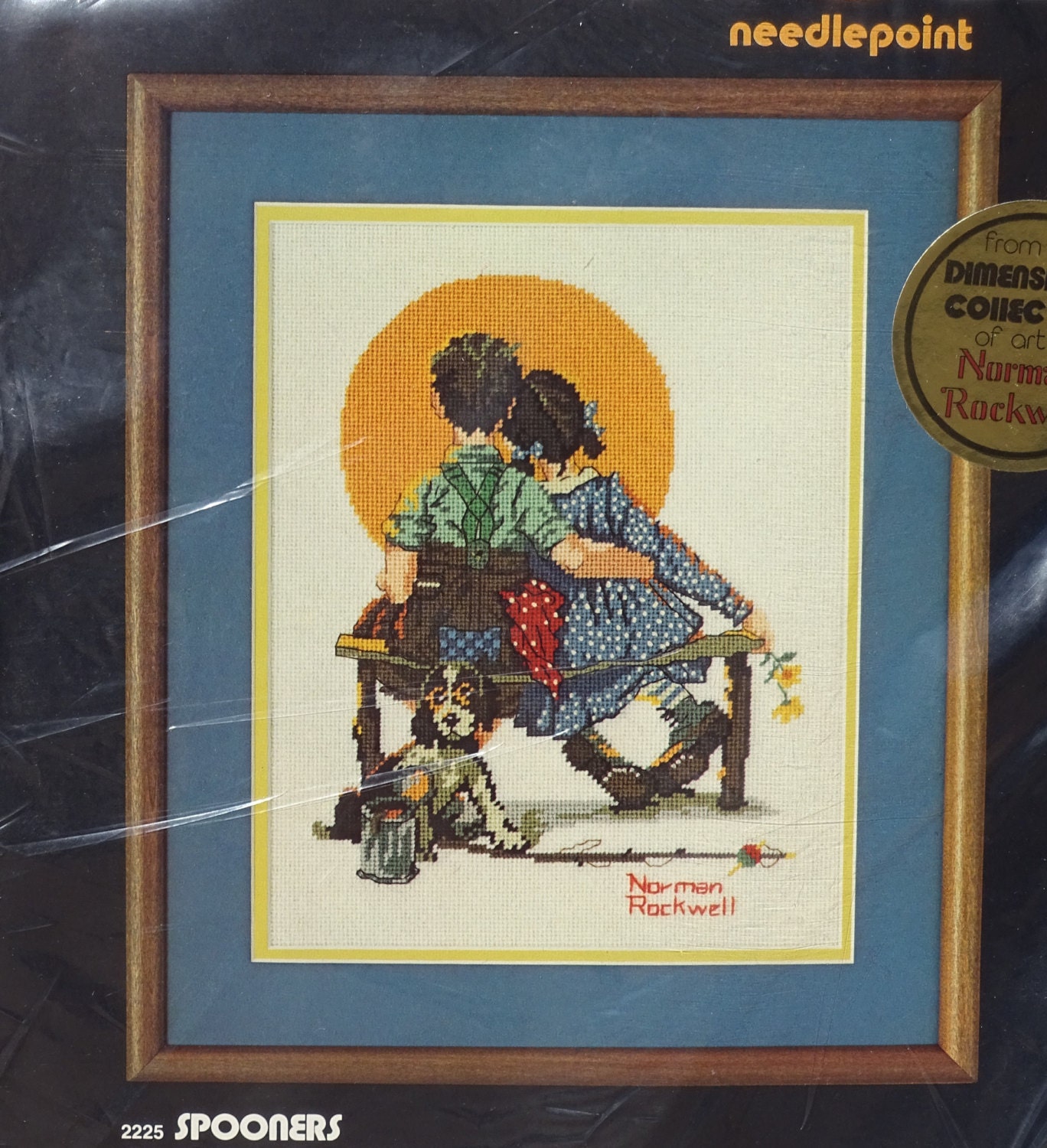 Vintage Dimensions Needlepoint Kit Spooners Art by Norman