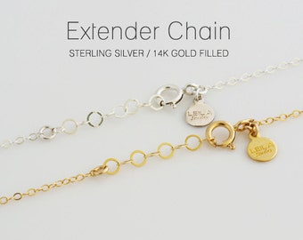 Necklace Extender, Bracelet Extender, Adjustable Length Chain Extender, Necklace and Bracelet Add-On, LEILAjewerlyshop, N240