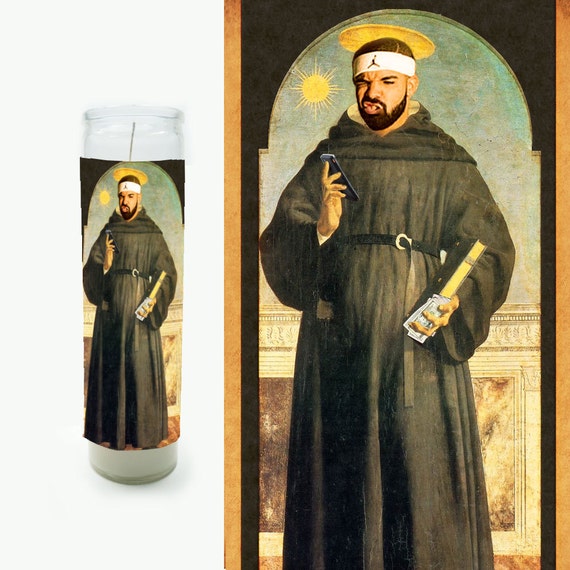 Drake Prayer Candle - Drake Candle - Great gift - Drake Religious Style Candle - Fan Art