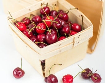 24 Wood Pint size Berry Baskets