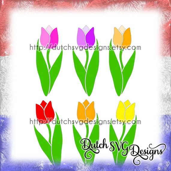 Download Tulip cutting file in Jpg Png SVG EPS DXF for Cricut