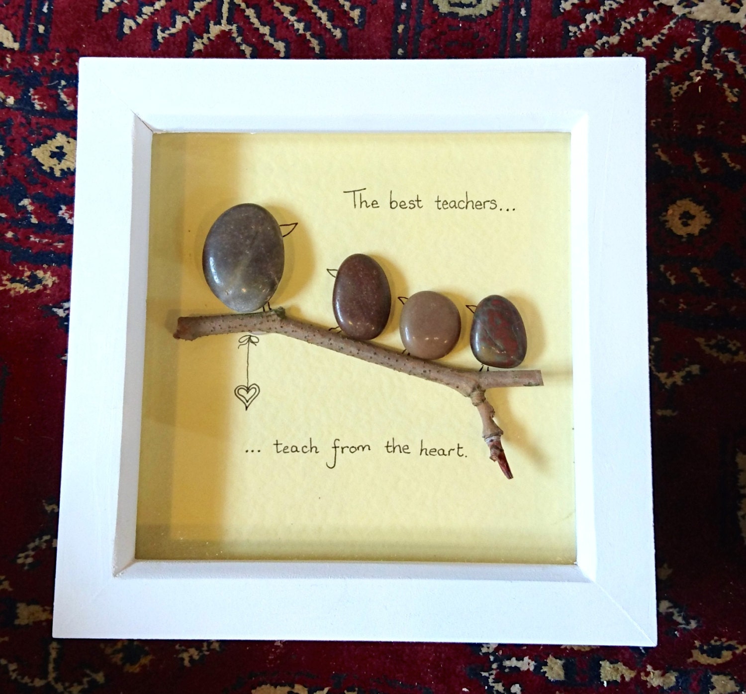 Thank you teacher pebble art