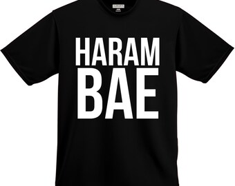 Funny Shirt, Haram Bae, Men's Funny Shirt, Funny Tee, Humor Tee, Harambe Shirt, Unisex, Men's, Women's , Short Sleeve, Christmas Gift, Gift