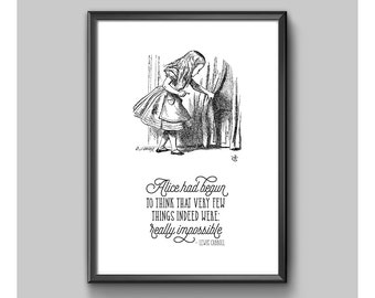 Digital Print - Alice In Wonderland - Not Really Impossible