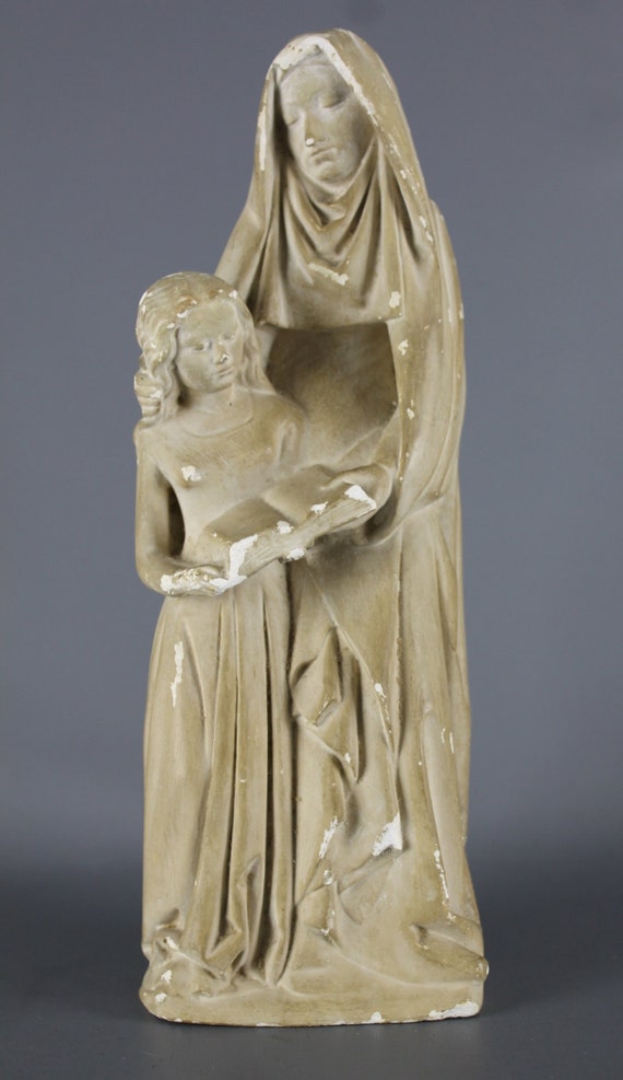 Items similar to Antique Plaster Statue Religious on Etsy