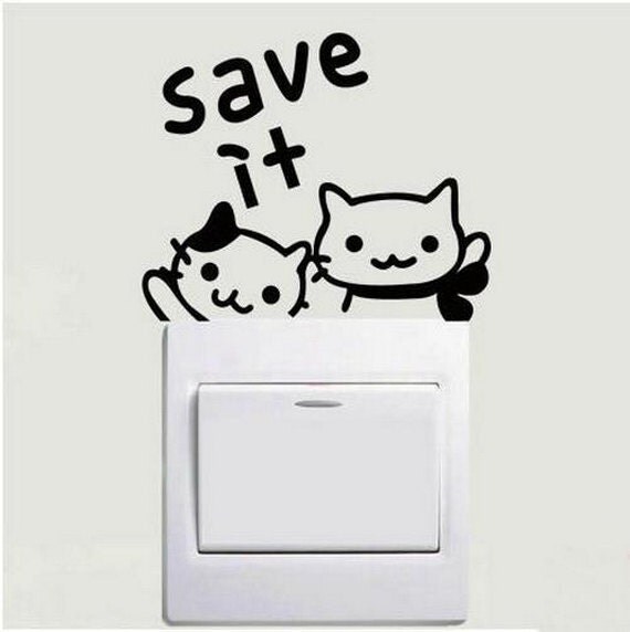 Light Switch Decal Vinyl Decal Room Sticker Wall Stickers