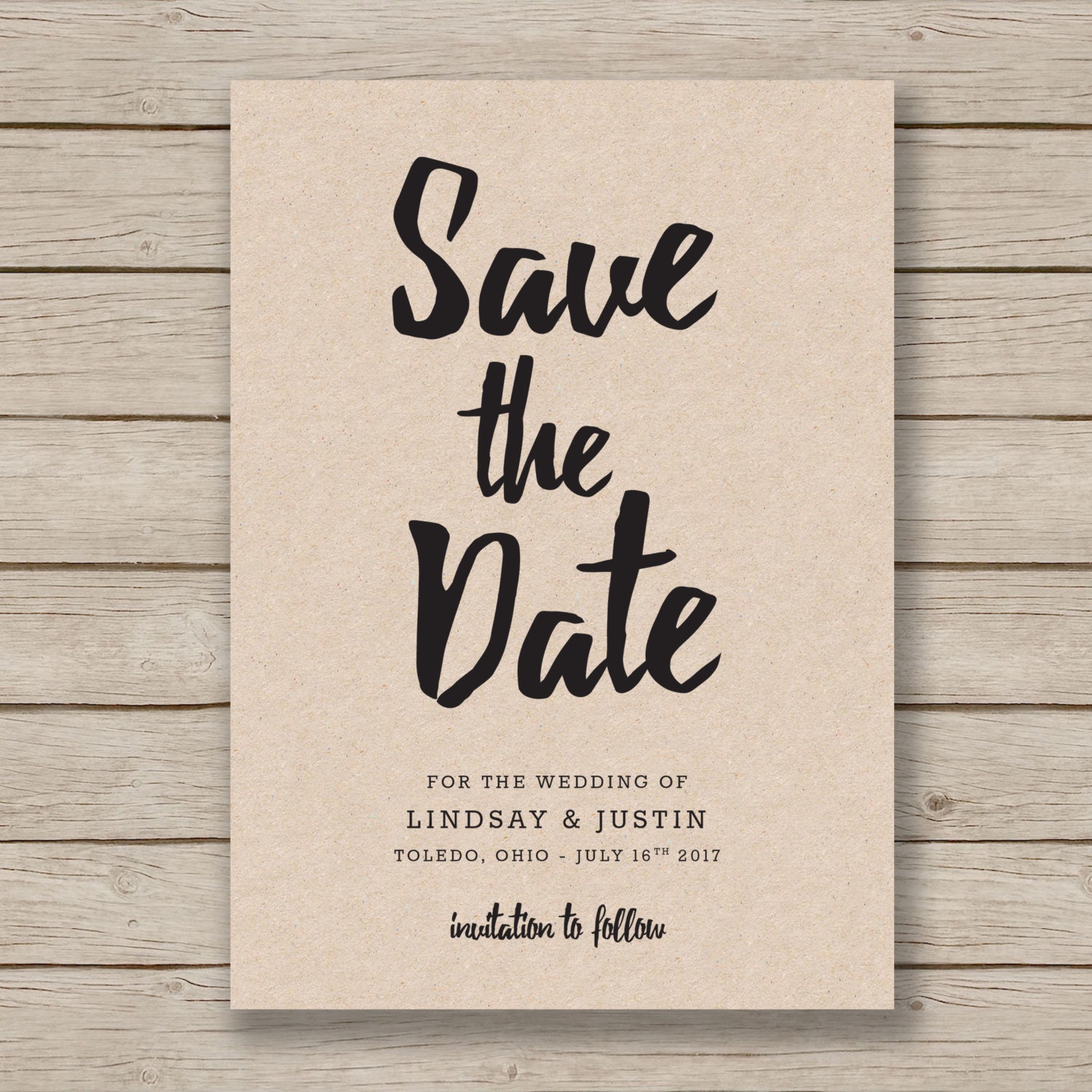 Save the Date Template EDITABLE by YOU in Word DIY Wedding