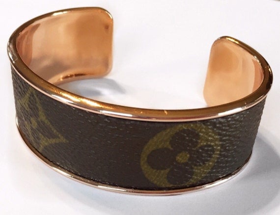 Louis Vuitton Bracelet Cuff made with Authentic Upcycled