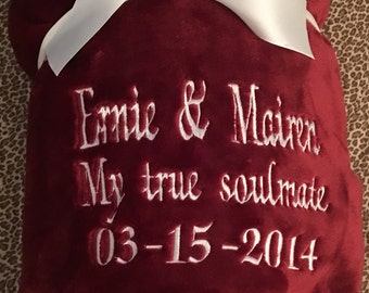Personalized throw blanket- Your choice of wording