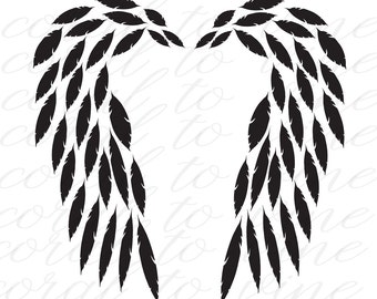 Download Angel wings svg | Etsy