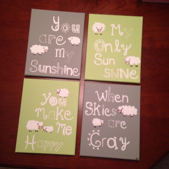 You are my sunshine canvases