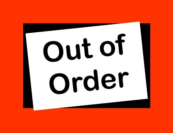 Out Of Order Door Sign Printable