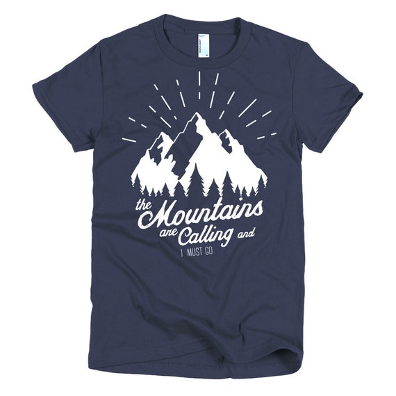 mountains calling t shirt