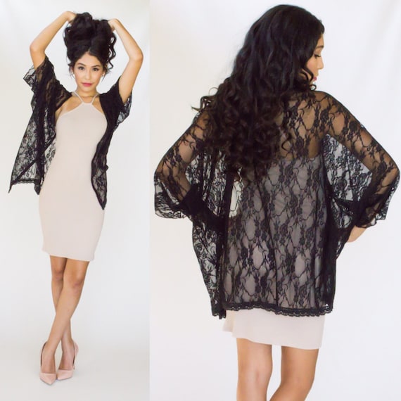 Shop by category Free shipping Embroidered Lace Kimono Cardigan Cover Up BLACK ONE SIZE under $ in Cover-Ups online store. Best Lace Sleeve Dress Online and Lace .