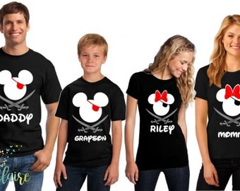 Disney Cruise Shirts I Disney Family Shirts I Mickey and Minnie Pirate Shirts I Disney Tank Tops I Disney Princess I Minnie Couples Shirts
