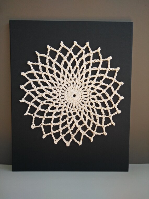 Wall Art Mandala Crochet Wall Hanging unique gift Wall