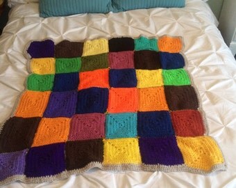 Crochet Throw Blanket - Handmade