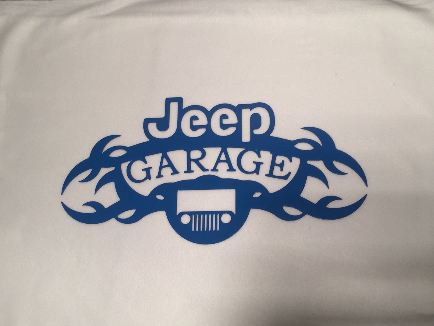 Jeep Garage Front Grill Steel Garage Sign Jeep Metal Sign