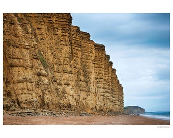 Landscape Photography PRINT, The Cliffs at West Bay - 1, Wall Art