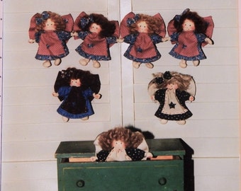 Angel Dolls 5" Tall Pattern - Make a Garland of Dolls - All Tied Up in Knots - by Dotti's Designs