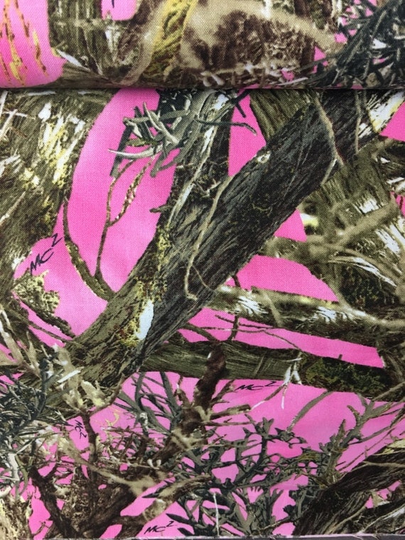 Pink camo fabric camo fabric fabric material sewing