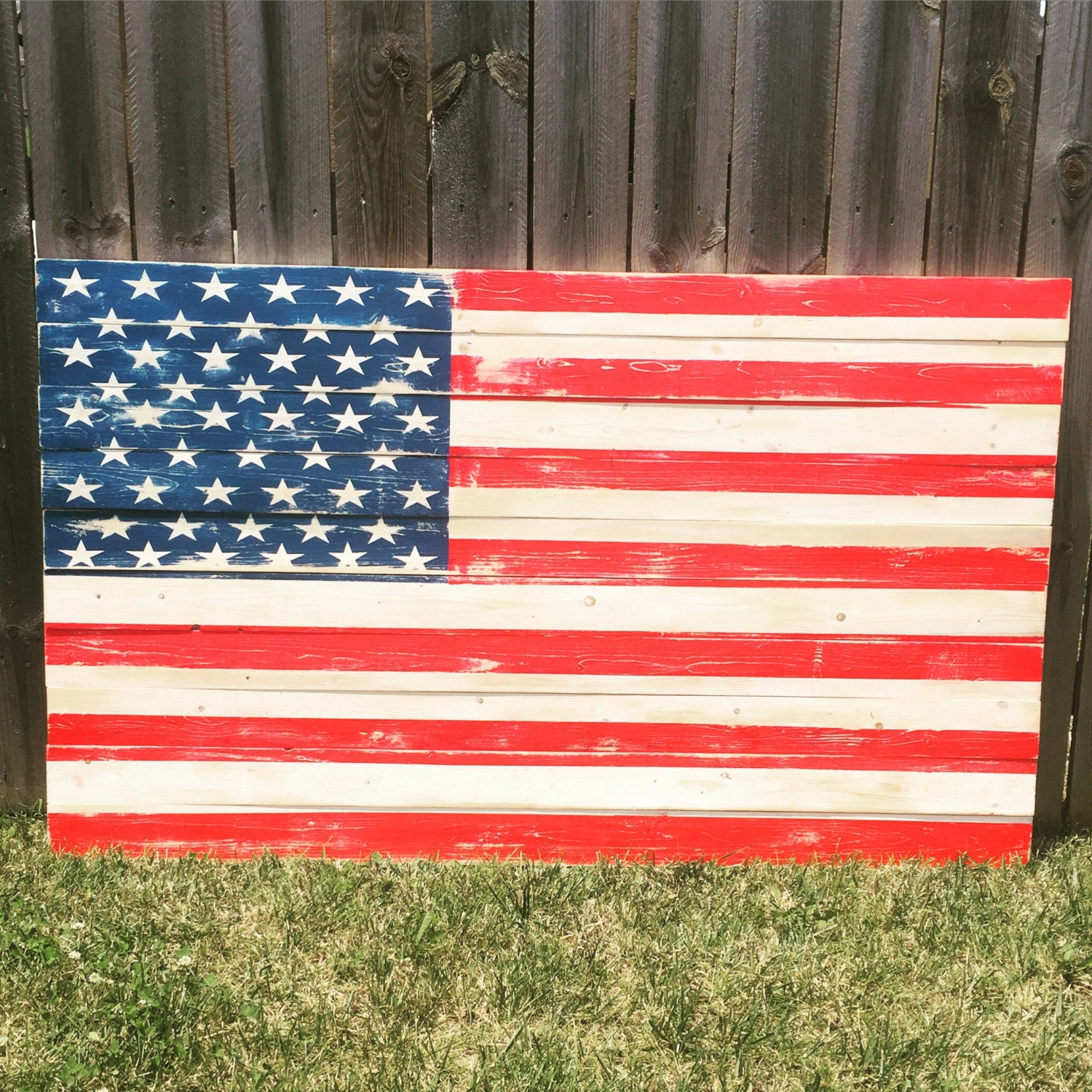 Wooden American flag wood american flag