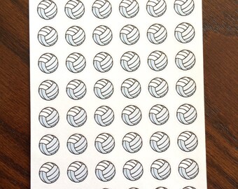 Volleyball Stickers - Volleyball Planner Stickers - Volleyball Game Stickers - Volleyball Practice Stickers - Sports Calendar Stickers