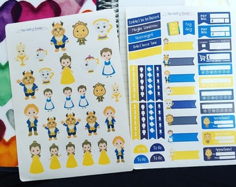 4 pages of beautiful beauty Planner stickers available on vertical and horizontal layouts available in gloss or matte