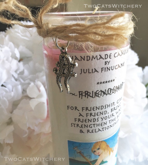 Handmade Novena Candle Fantasy Art Ritual Candles Glass