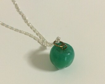 Apple Jade Stone Necklace