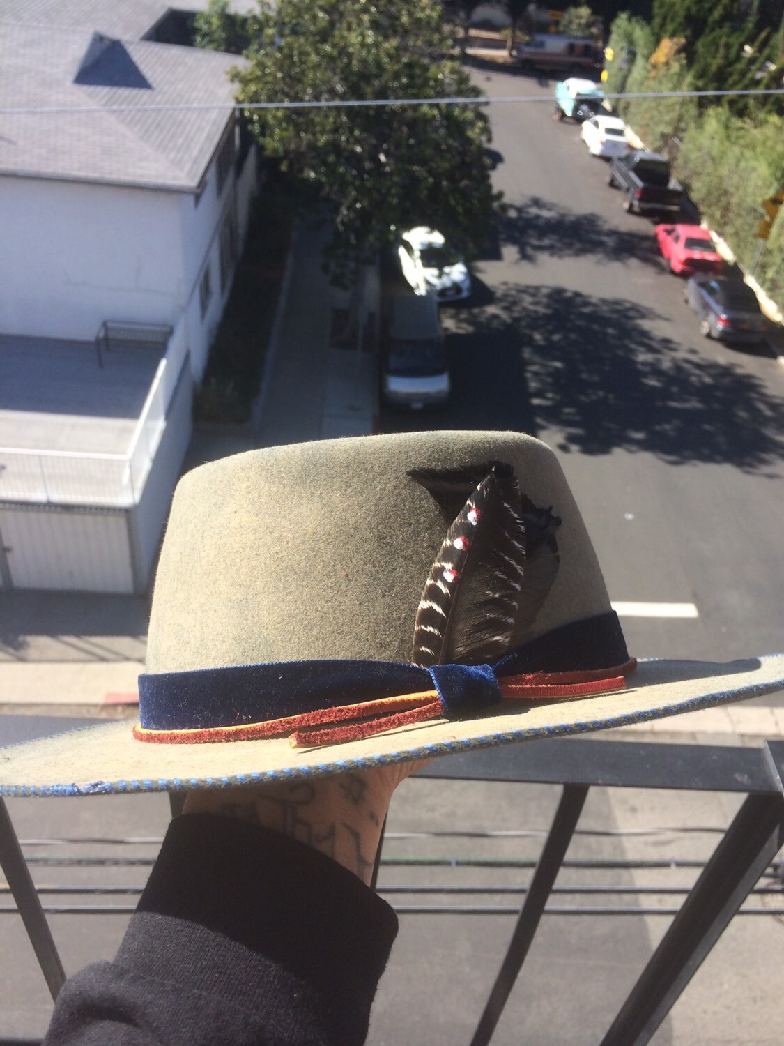 Custom Mens Hat Wide brim fedora mens custom hat handmade
