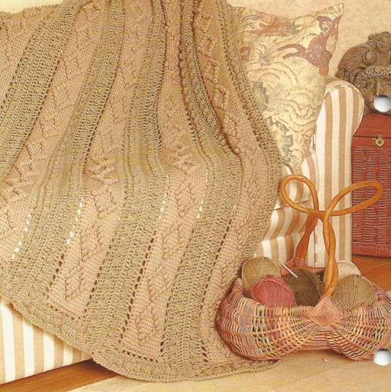 crochet afghan victorian aran throw blanket bedspread shawl