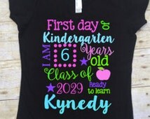 Popular items for kindergarten t shirt on Etsy