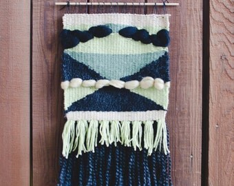 SALE! Woven wall hanging, weaving, tapestry, fiber art, modern home decor, woven, nursery, grey, yellow, home decor, wall decor