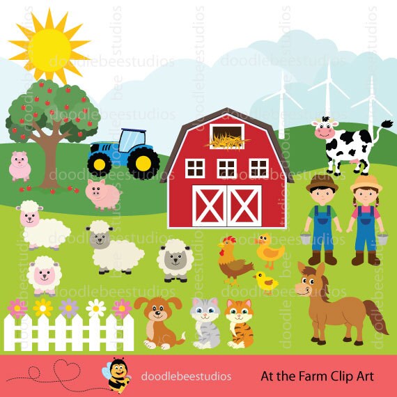 farm animals clipart sets - photo #22