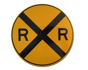 Reflective Railroad Crossing Sign 10" & 12"