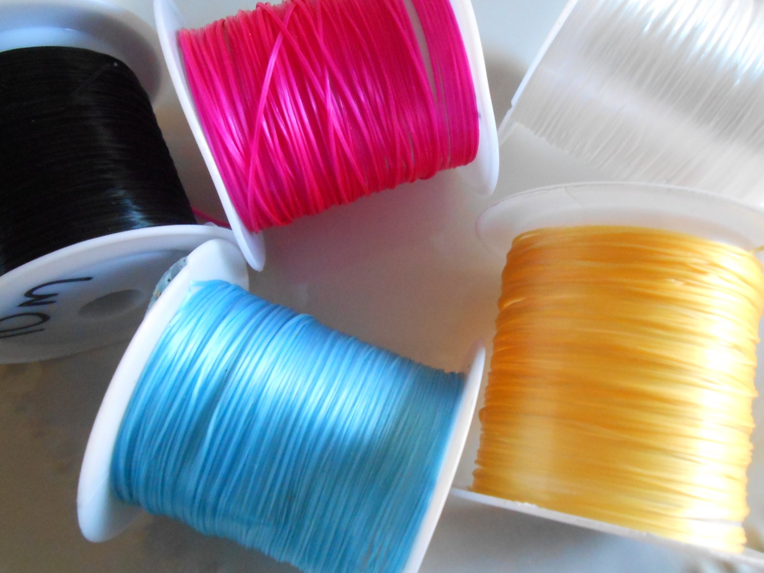 10 meters elastic cord Stretchy elastic string Colored Crystal