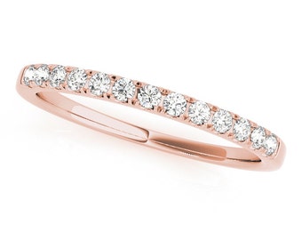 rose gold wedding band simple wedding ring rose gold wedding ring diamond stacking - Wedding Rings Rose Gold rose gold wedding band simple wedding ring rose gold wedding ring diamond stacking - Wedding Rings Rose Gold