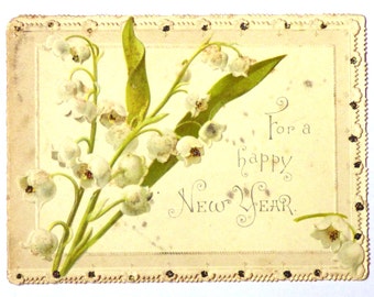 Antique Victorian Christmas card 1880s