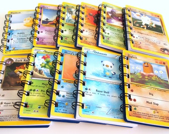 20 Upcycled Pokemon notebooks - Pokemon Party Favors - Pokemon Favors - Pokemon Birthday Party - Pokemon