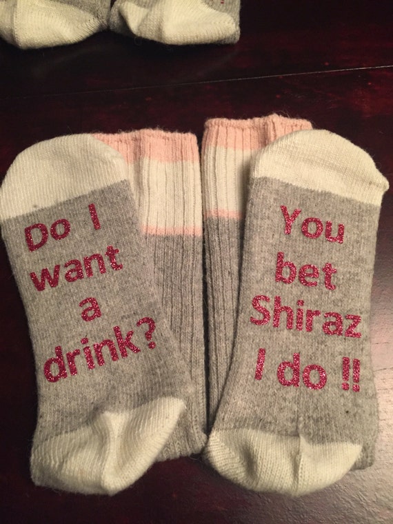 Items similar to Socks with witty quotes on Etsy