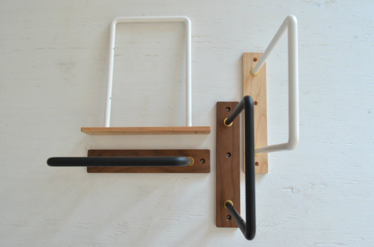 Classic Minimalist Shelf Brackets WOOD Pair Aquerres A