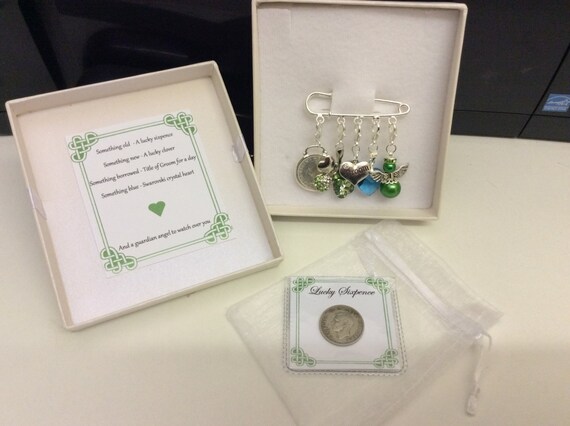 Irish Groom, charm pin, wedding gift. Something old, something new ...