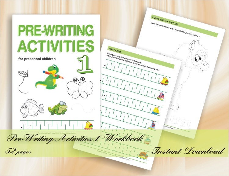 Pre-Writing Activities for preschool and kindergarten children