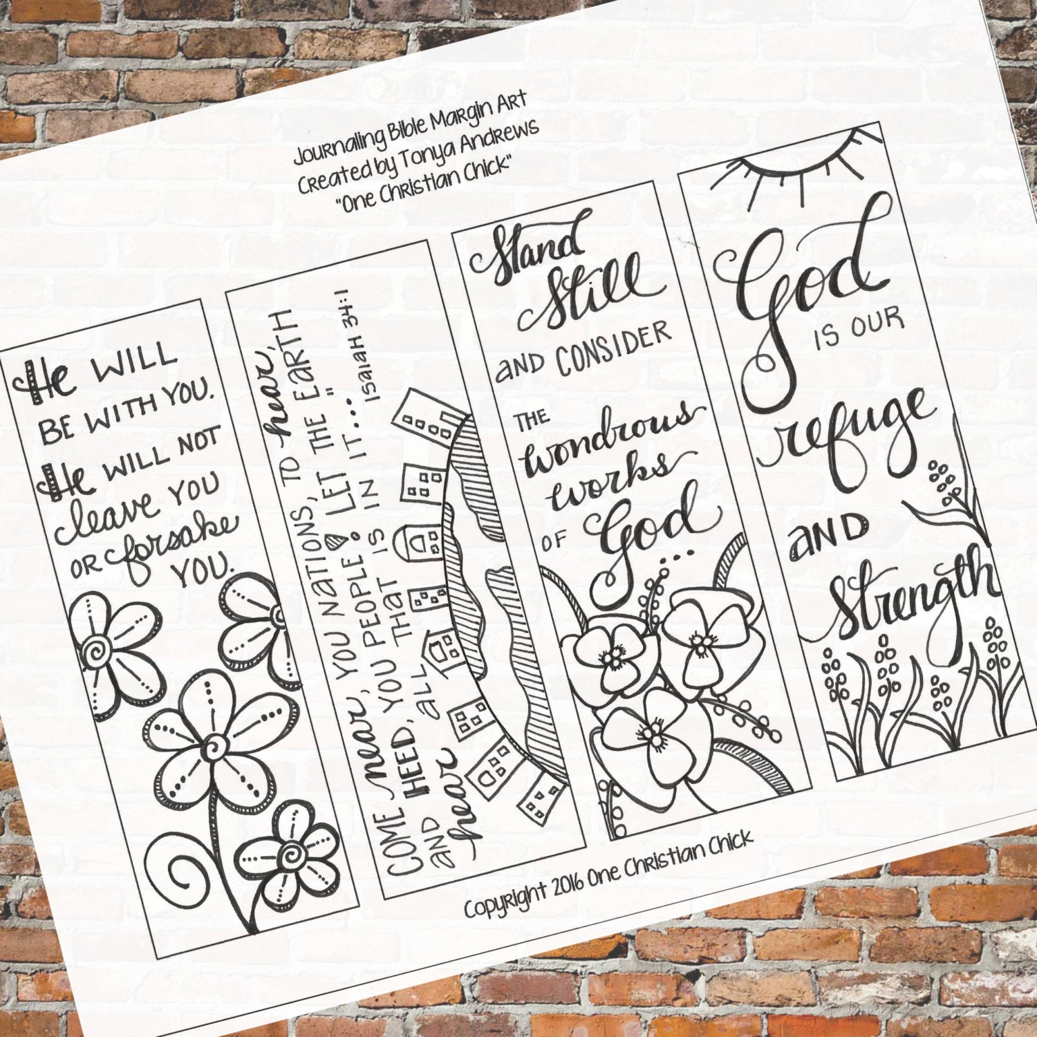Bible Journaling: Stand Still and Consider Downloadable